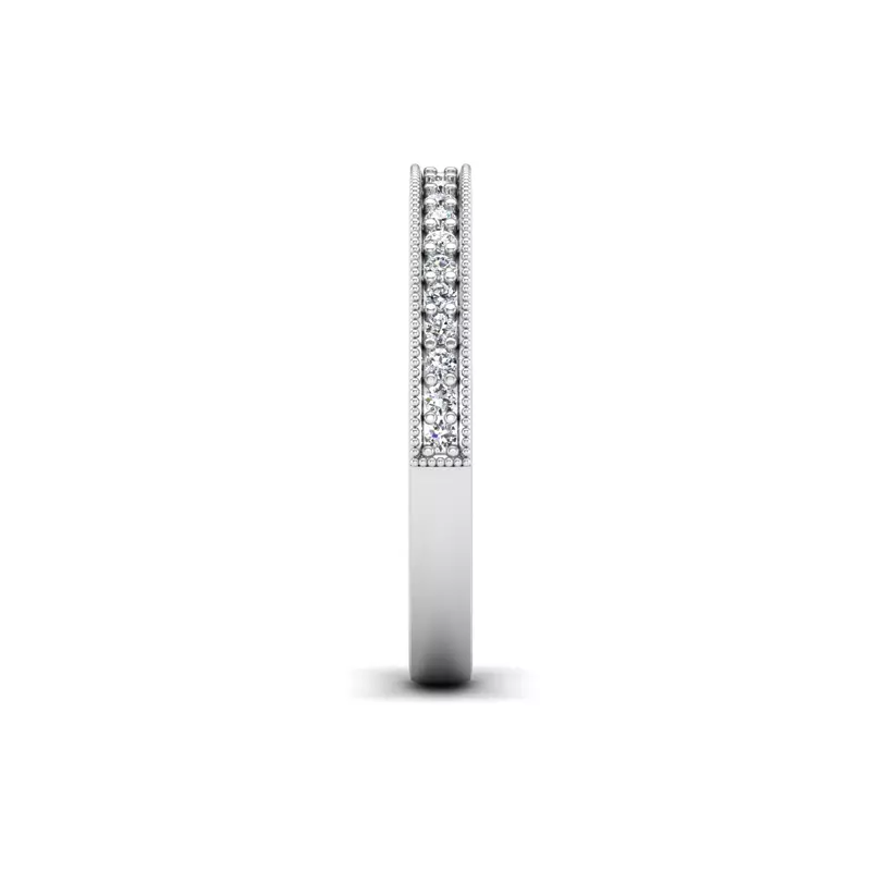 14K White Gold Brinley Pave Band