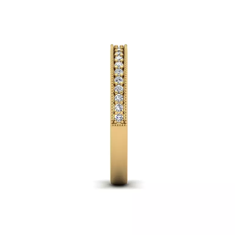 14K Yellow Gold Brinley Pave Band