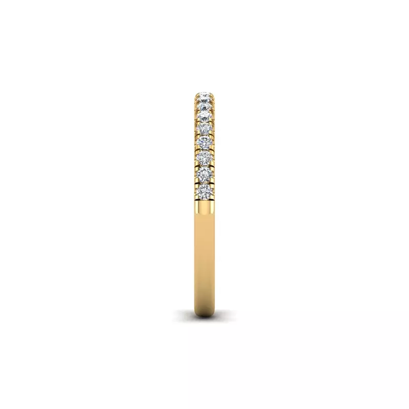 14K Yellow Gold Lucille Pave Band