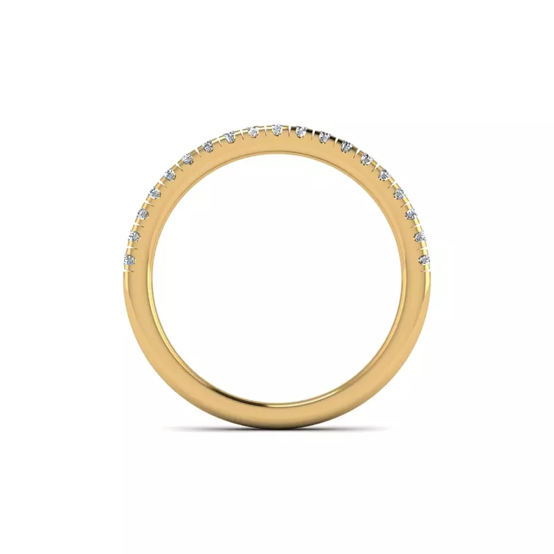 14K Yellow Gold Lucille Pave Band