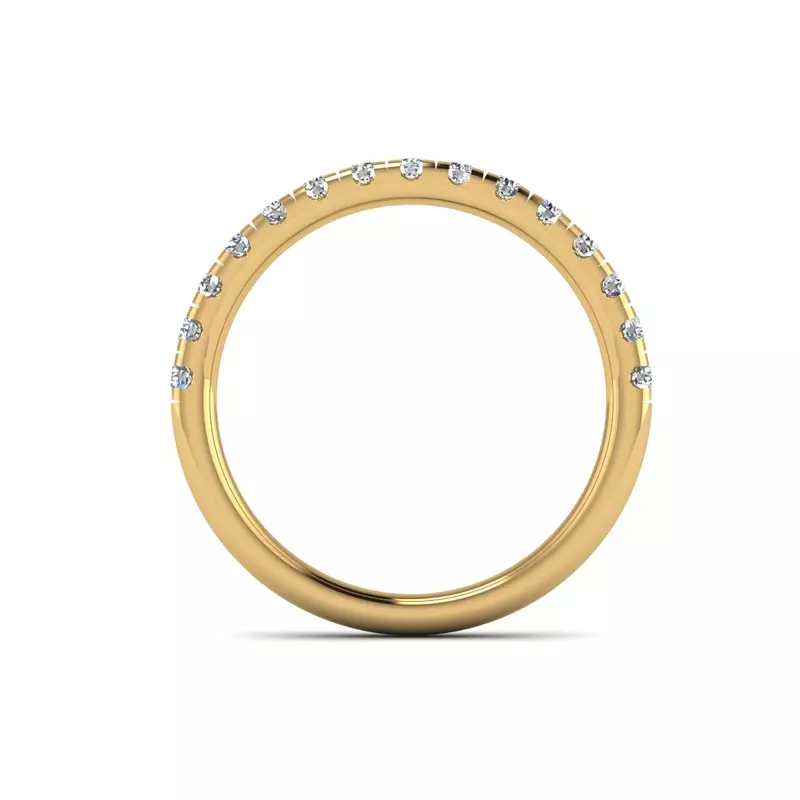 14K Yellow Gold Amora Pave Band