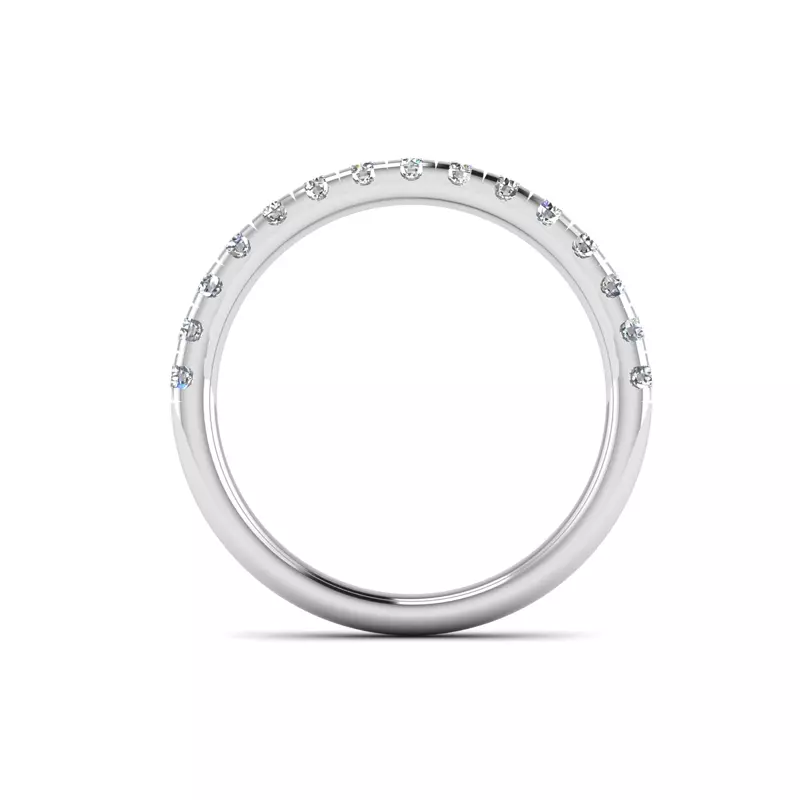 18K White Gold Amora Pave Band