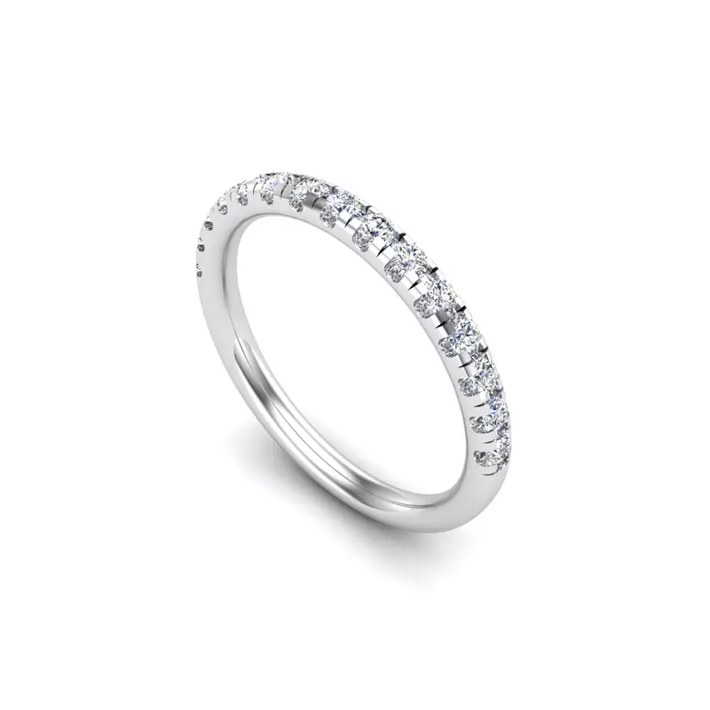 18K White Gold Amora Pave Band