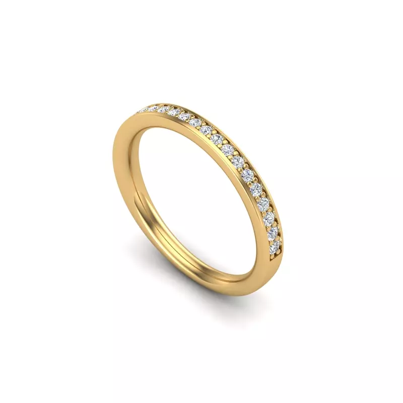 14K Yellow Gold Mckenna Pave Band