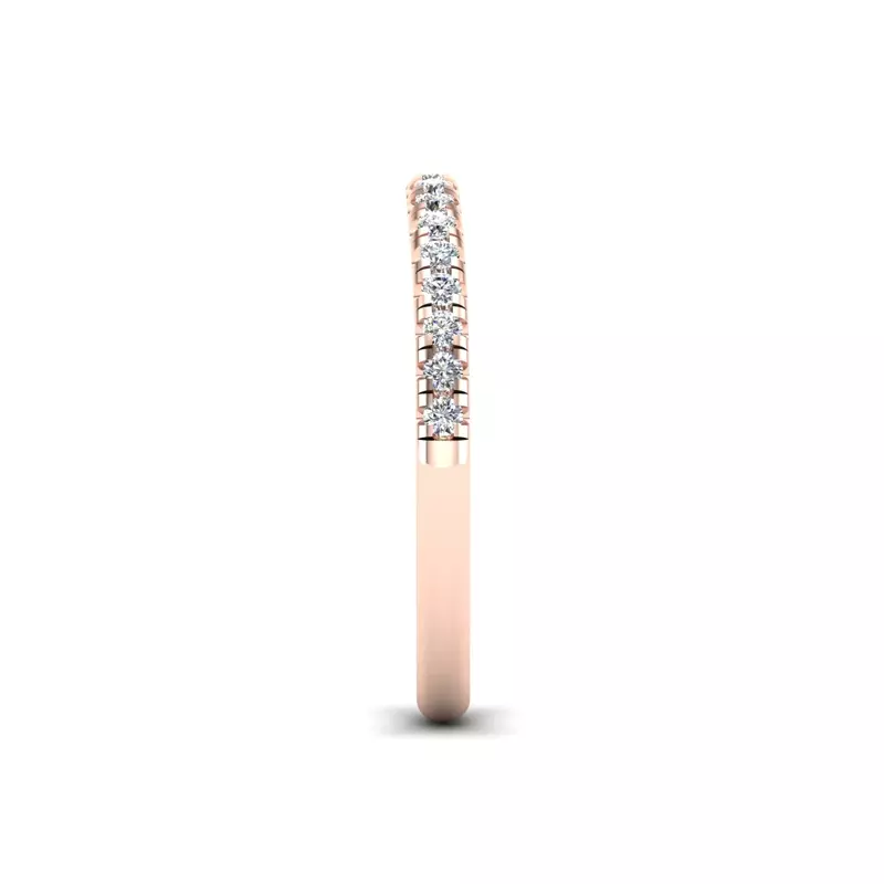 14K Rose Gold Collins Pave Band