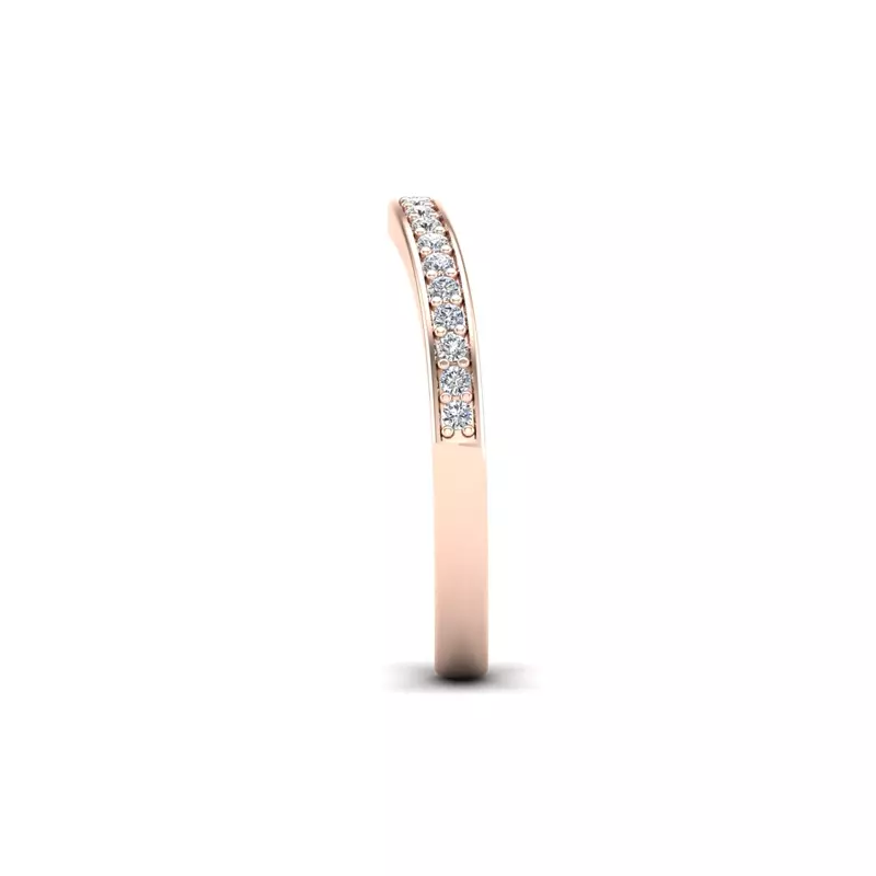 14K Rose Gold Aitana Pave Band