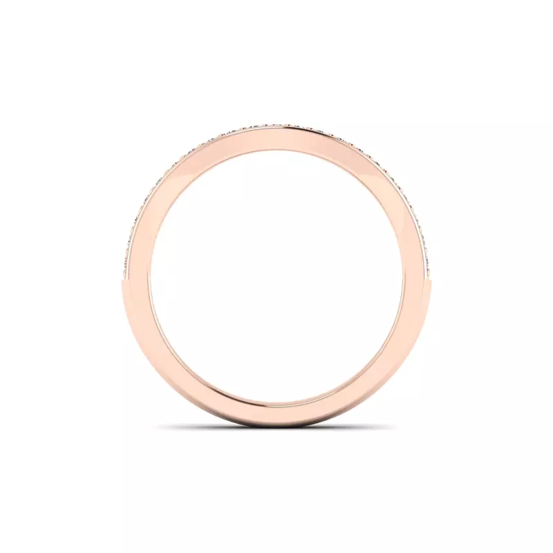 14K Rose Gold Aitana Pave Band