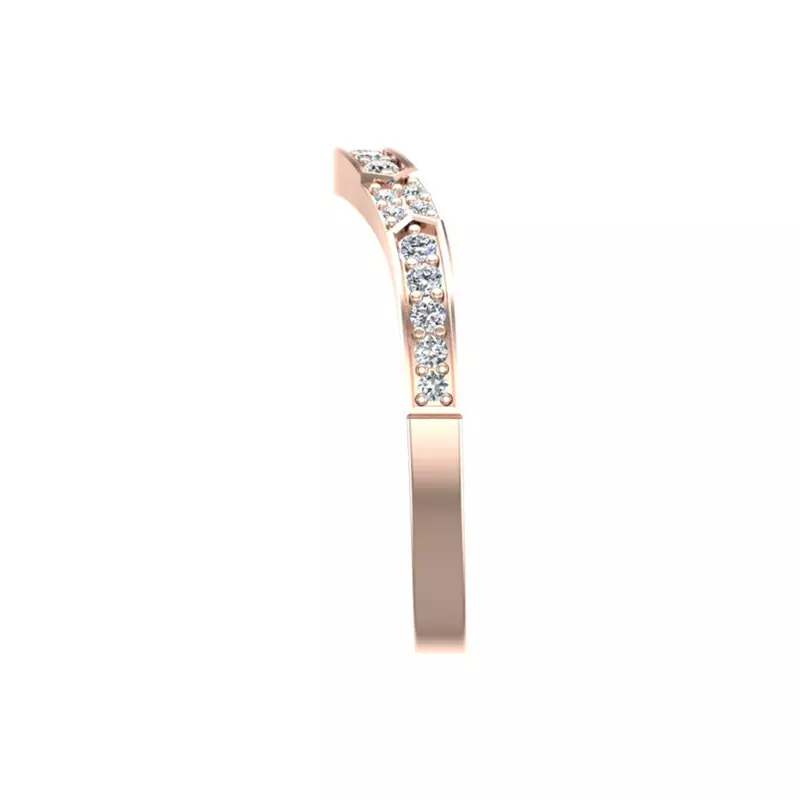 14K Rose Gold Alessandra Pave Band