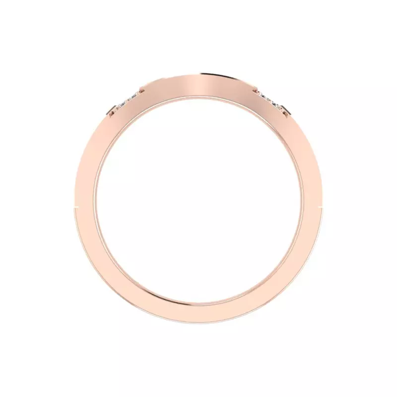 14K Rose Gold Alessandra Pave Band