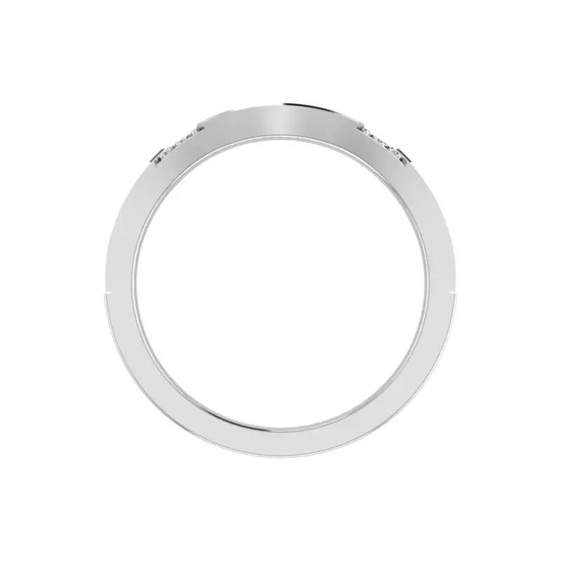 14K White Gold Alessandra Pave Band