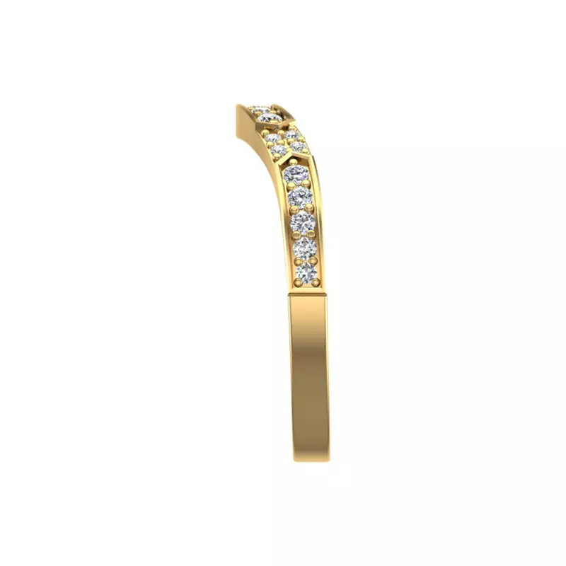 14K Yellow Gold Alessandra Pave Band