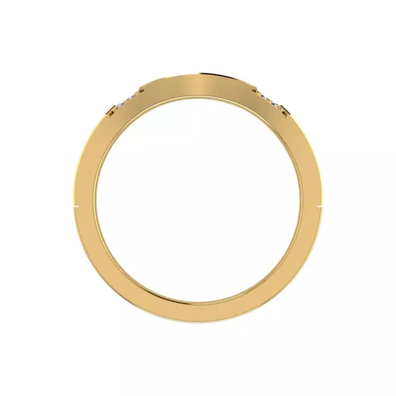 14K Yellow Gold Alessandra Pave Band