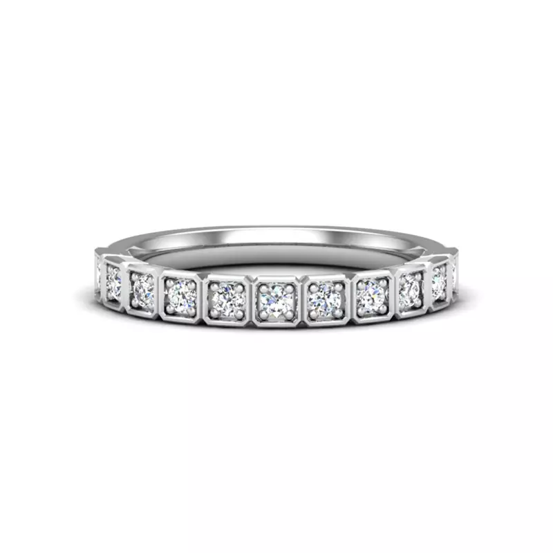 Kenzie Square Pave Band