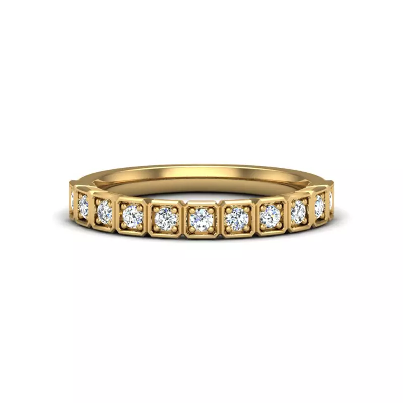 Kenzie Square Pave Band
