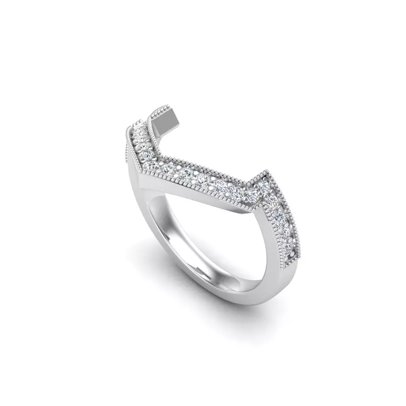 Platinum Raelyn Pave Band