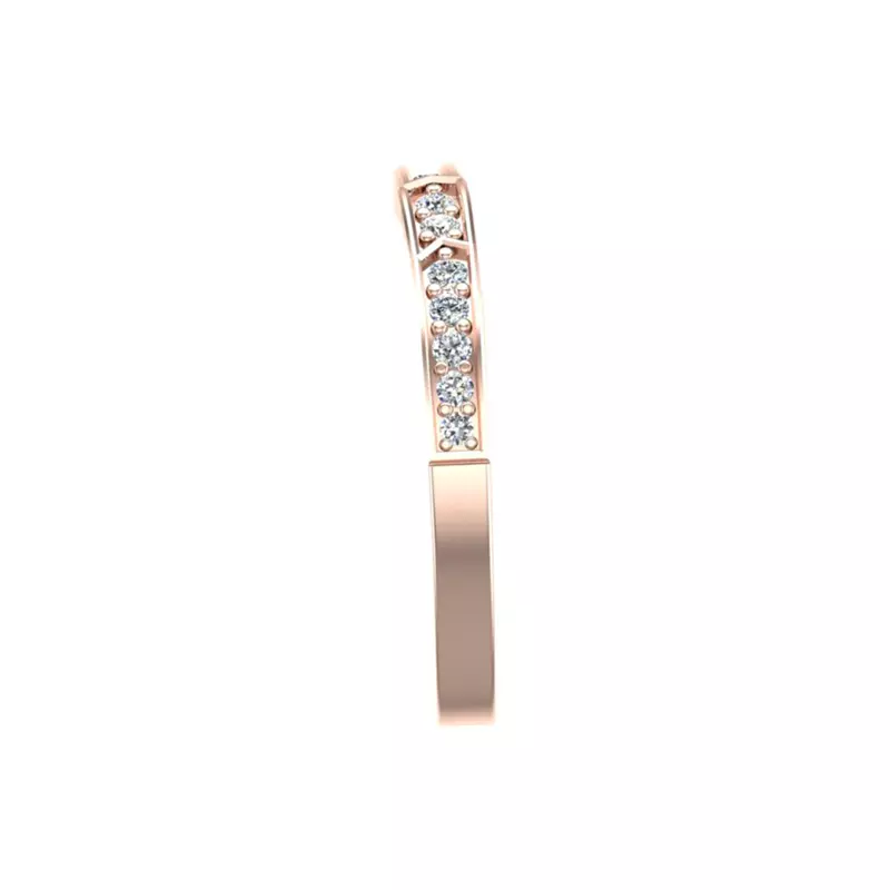 14K Rose Gold Elle Pave Band