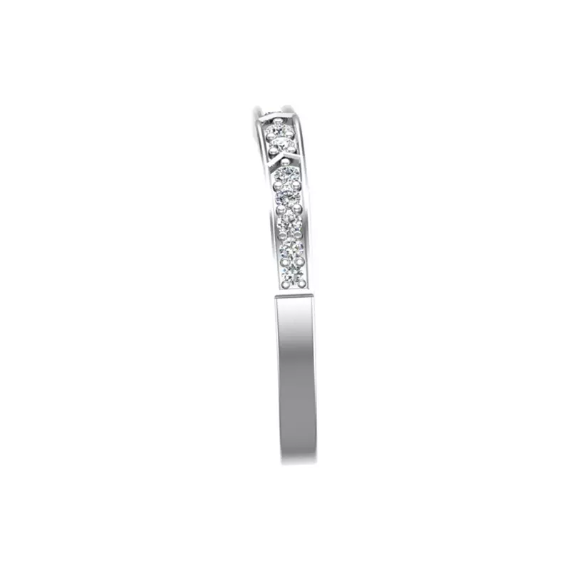 14K White Gold Elle Pave Band