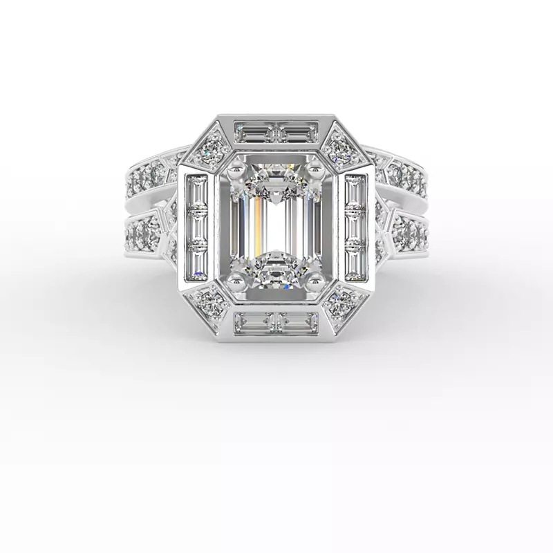 14K White Gold Elle Pave Band