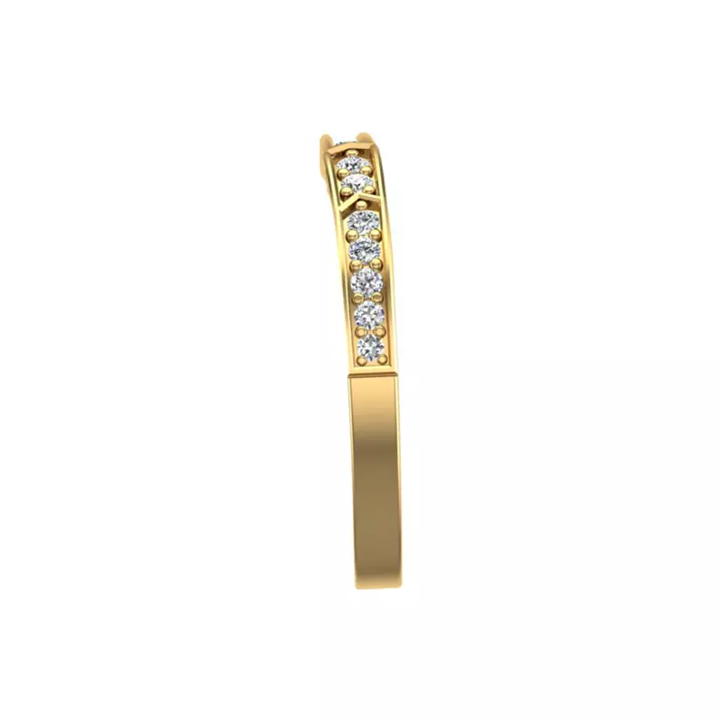 14K Yellow Gold Elle Pave Band