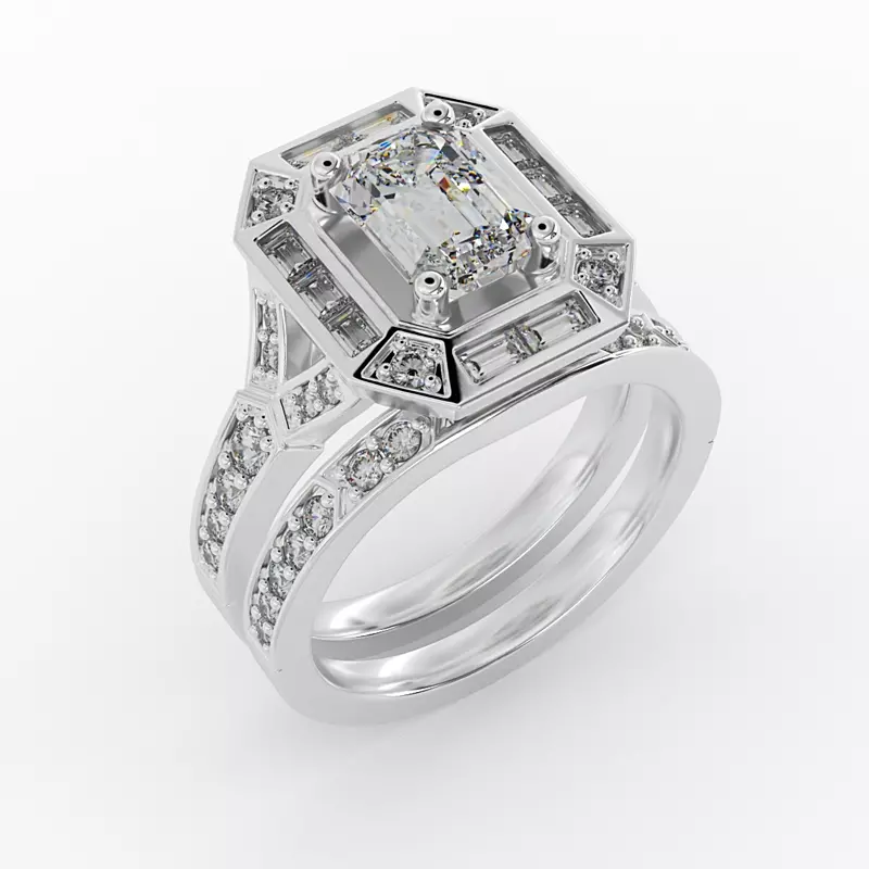 Platinum Elle Pave Band