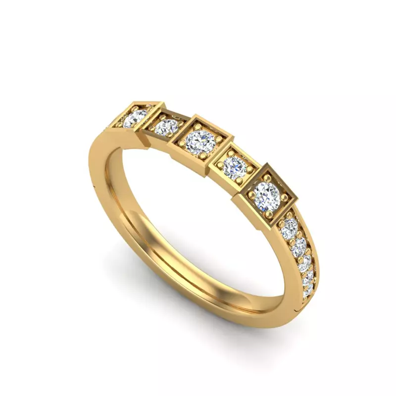 14K Yellow Gold Everlee Pave Band