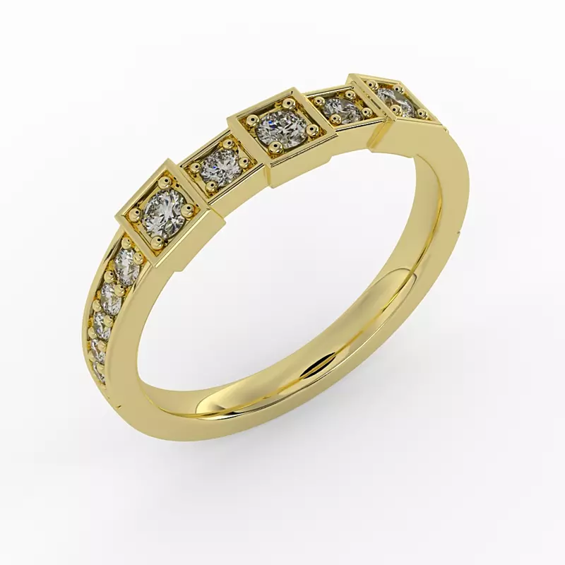 14K Yellow Gold Everlee Pave Band