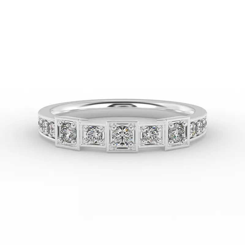 Platinum Everlee Pave Band