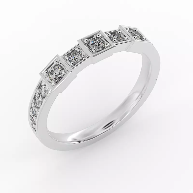 Platinum Everlee Pave Band
