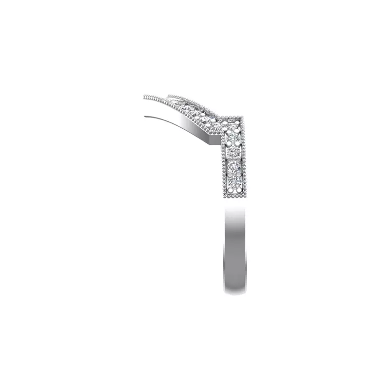 14K White Gold Haisley Pave Band