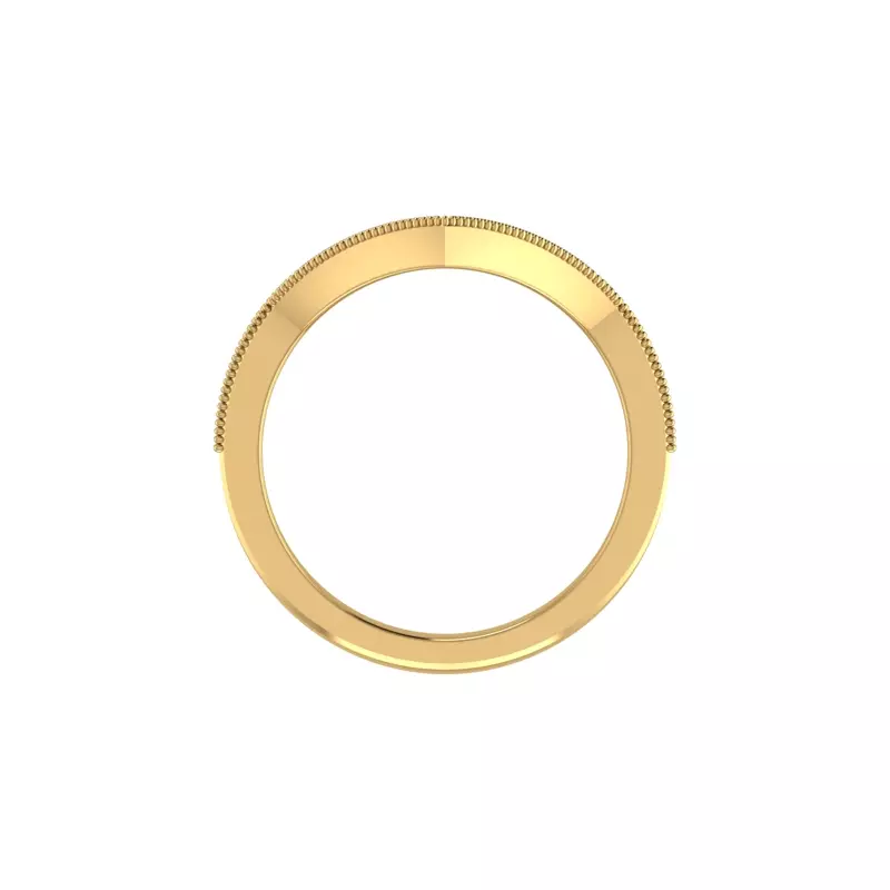 14K Yellow Gold Haisley Pave Band