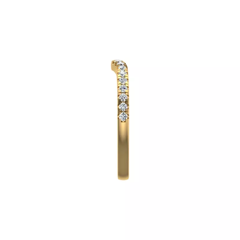14K Yellow Gold Lucy Pave Band