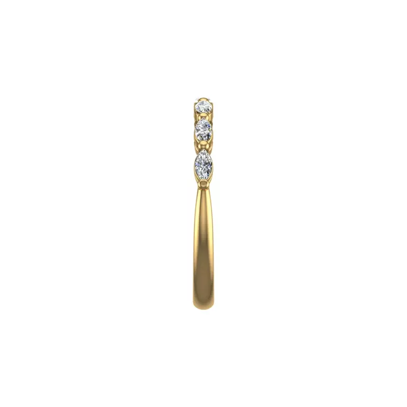 14K Yellow Gold Aubrey Marquise Band