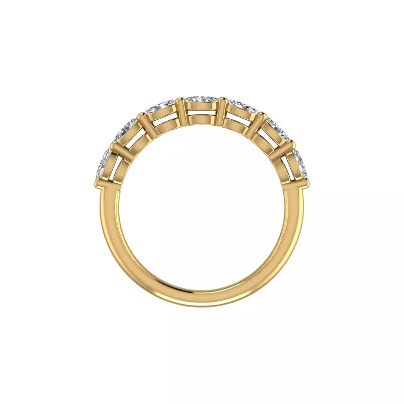 18K Yellow Gold Aubrey Marquise Band