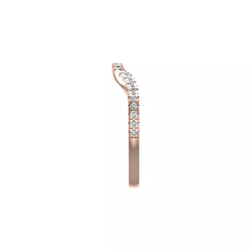14K Rose Gold Aaliyah Pave Band