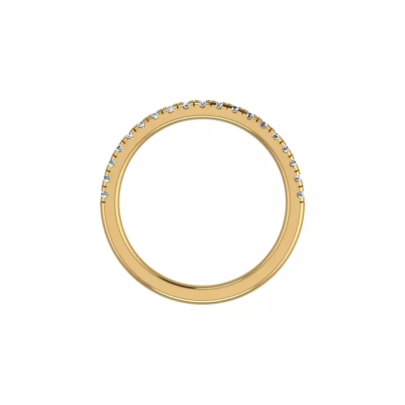 18K Yellow Gold Blakely Pave Band