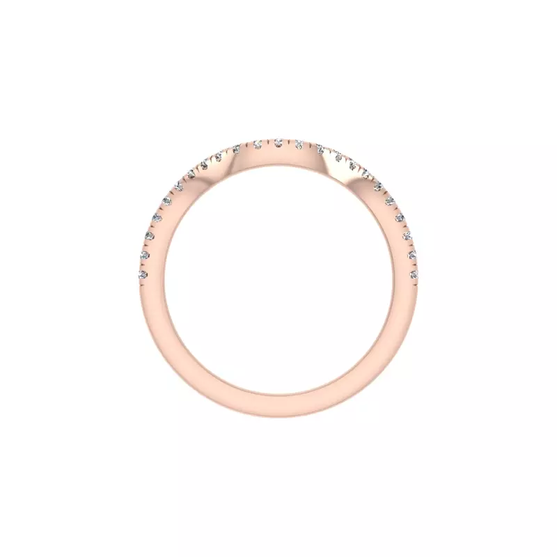 14K Rose Gold Jennifer Pave Band