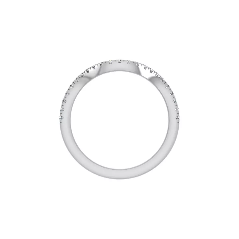 14K White Gold Jennifer Pave Band