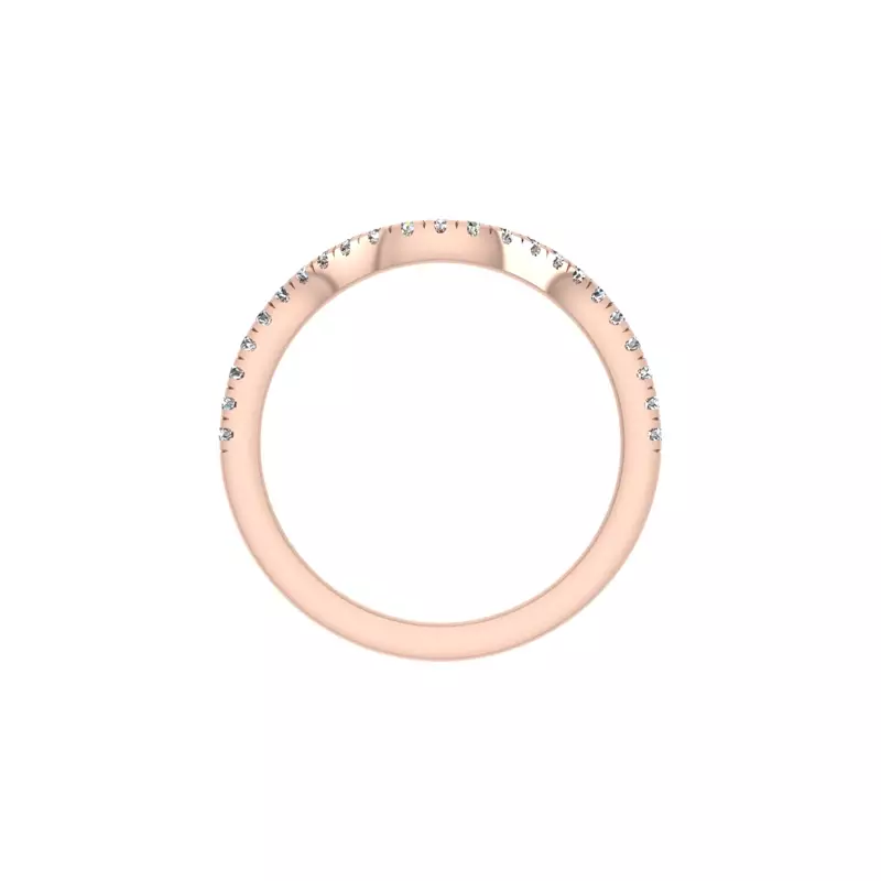 14K Rose Gold Vanessa Pave Band