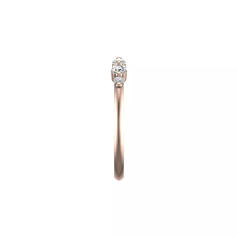 14K Rose Gold Adelaid Pave Band