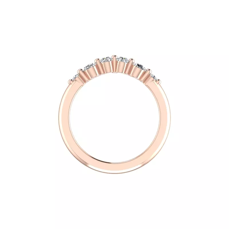 14K Rose Gold Adelaid Pave Band