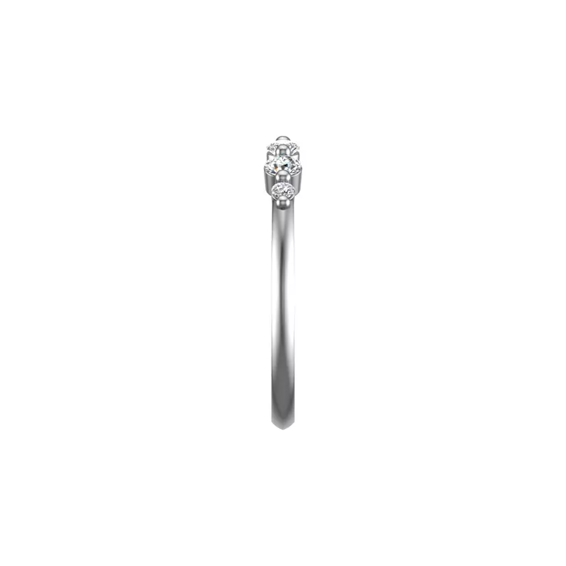 14K White Gold Adelaid Pave Band