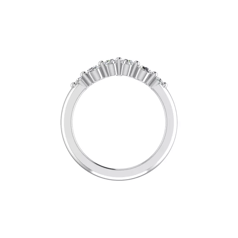 14K White Gold Adelaid Pave Band