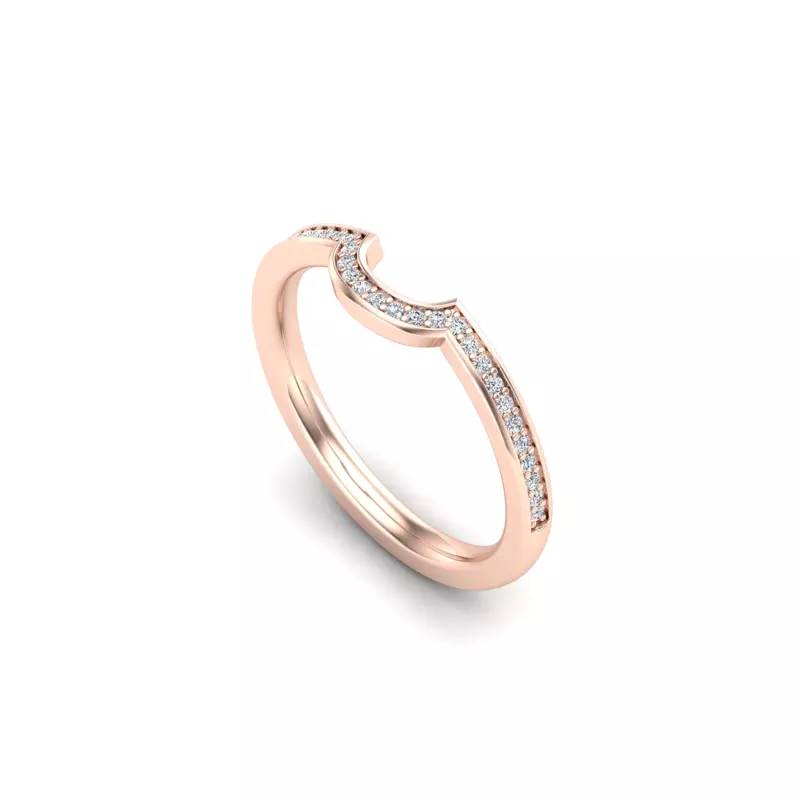 14K Rose Gold Jazlyn Pave Band