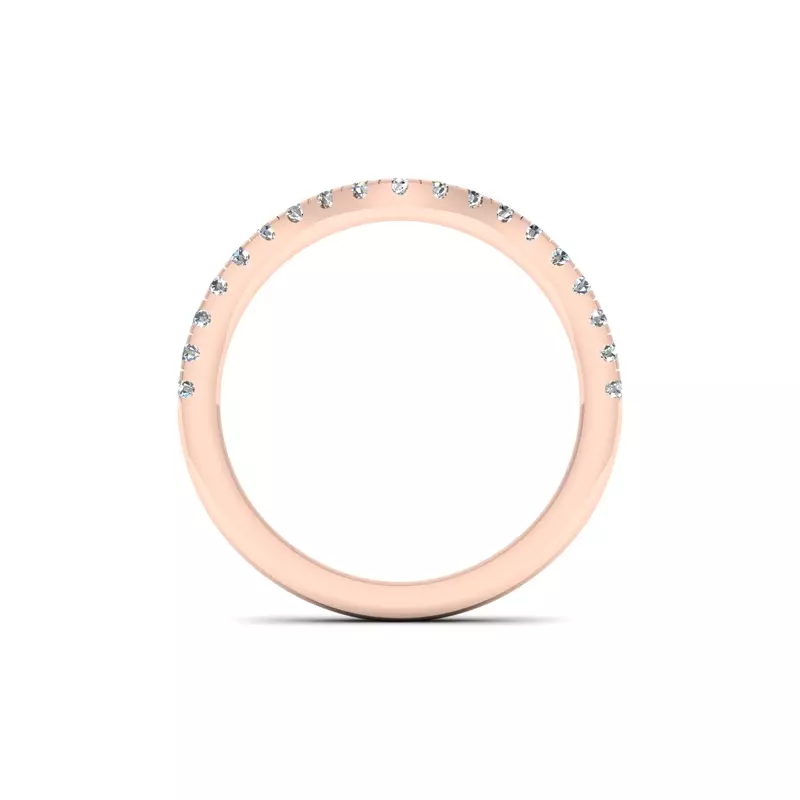 14K Rose Gold Lorelei Pave Band