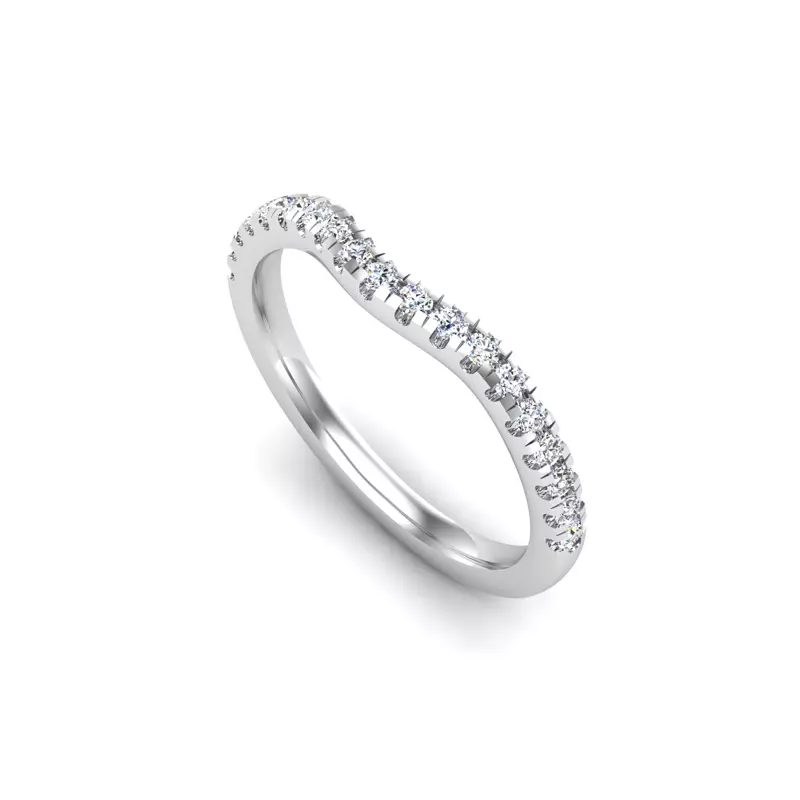 14K White Gold Lorelei Pave Band