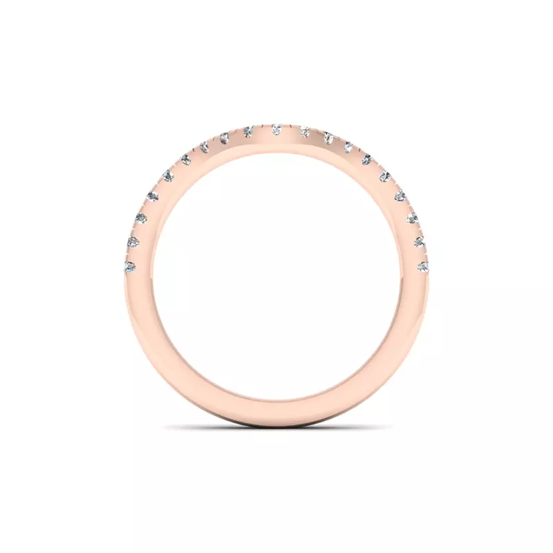 14K Rose Gold Paris Pave Band