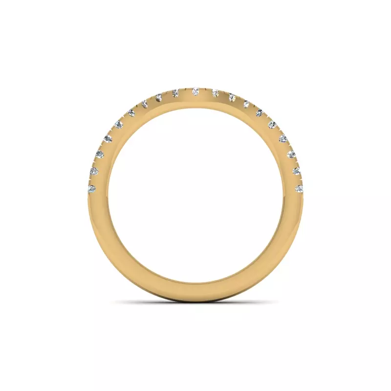 18K Yellow Gold Paris Pave Band