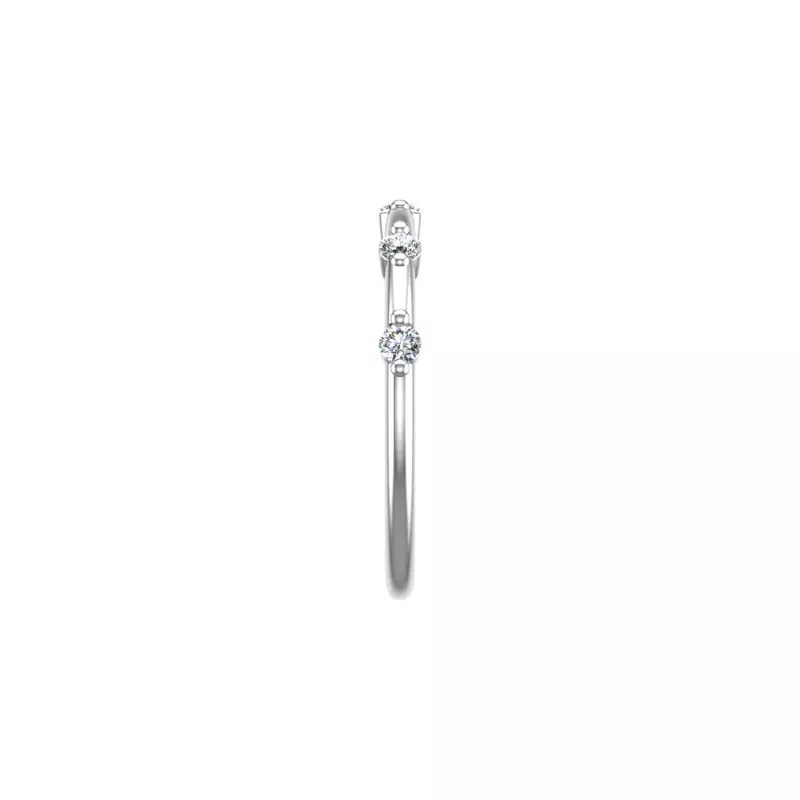 18K White Gold Bristol Pave Band