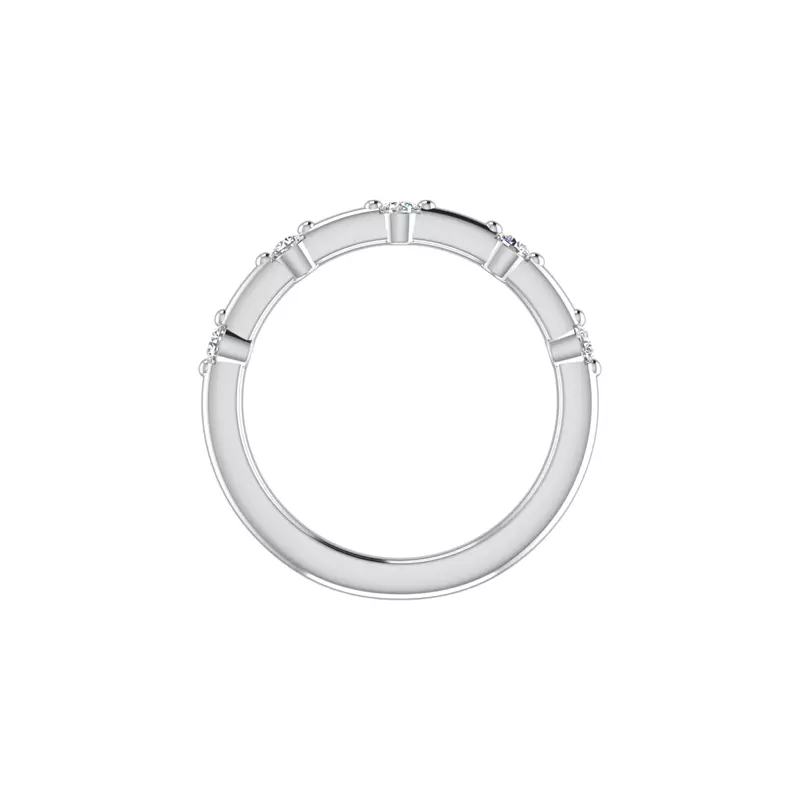 18K White Gold Bristol Pave Band