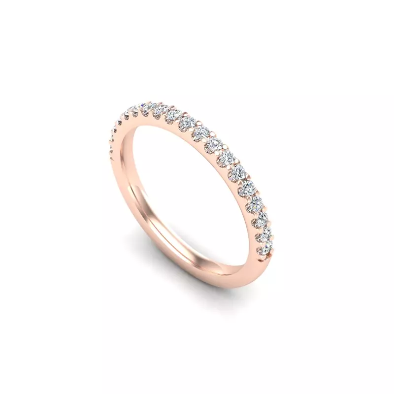 14K Rose Gold Rosie Pave Band